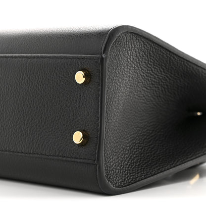 Versace Grainy Calfskin Virtus Top Handle Tote Black 9 of 9