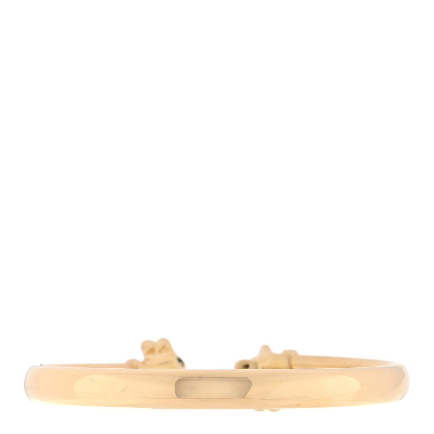 Cartier 18K Yellow Gold Tsavorite Garnet Onyx Panthere De Cartier Cuff Bracelet 16 2 of 4