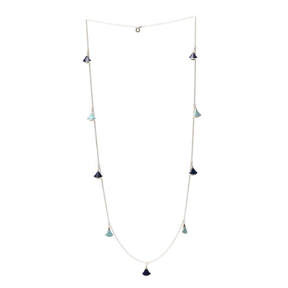 Bulgari 18K Yellow Gold Diamond Turquoise Lapis Lazuli Divas' Dream Necklace 3 of 6