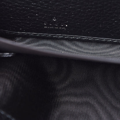 Gucci Dollar Calfskin GG Marmont Zip Around Wallet Black 6 of 7
