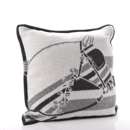 Hermes Wool Cashmere Couvertures Nouvelles Pillow Silex 3 of 6