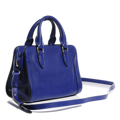 Alexander McQueen Pebbled Calfskin Mini Padlock Ultramarine Blue 3 of 8