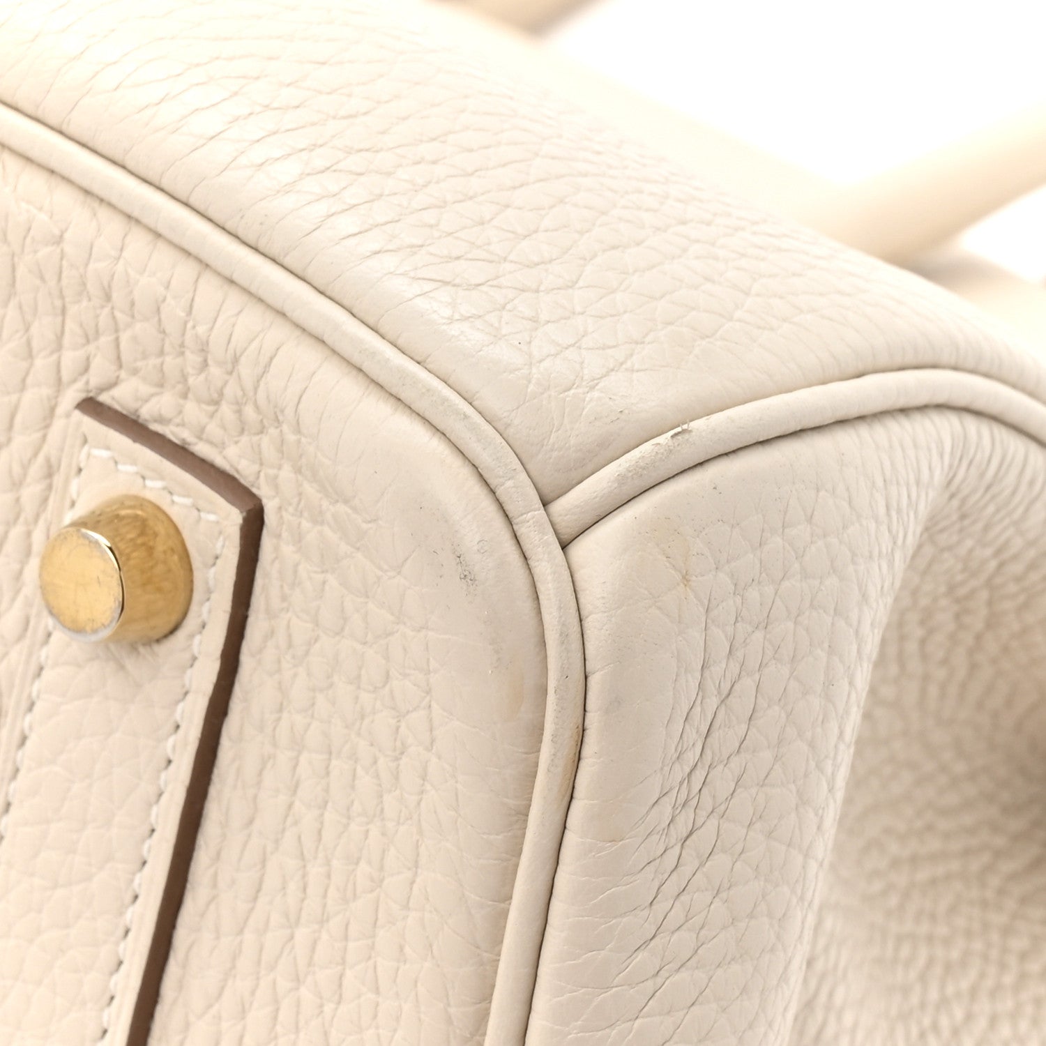 Hermes Taurillon Clemence Birkin 35 Craie 12 of 13