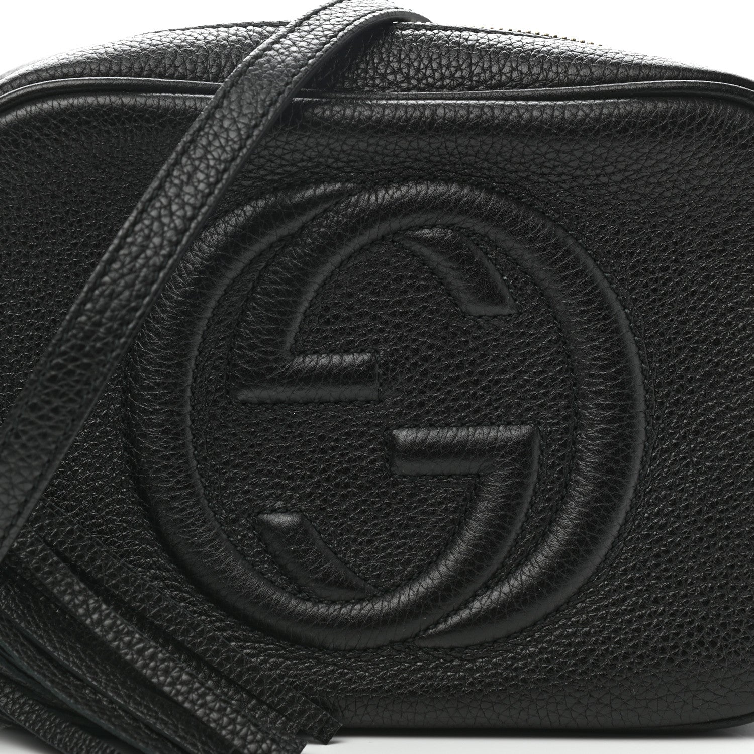 Gucci Pebbled Calfskin Small Soho Disco Bag Black 8 of 10