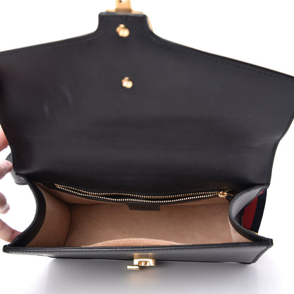 Gucci Calfskin Small Sylvie Shoulder Bag Black 5 of 10