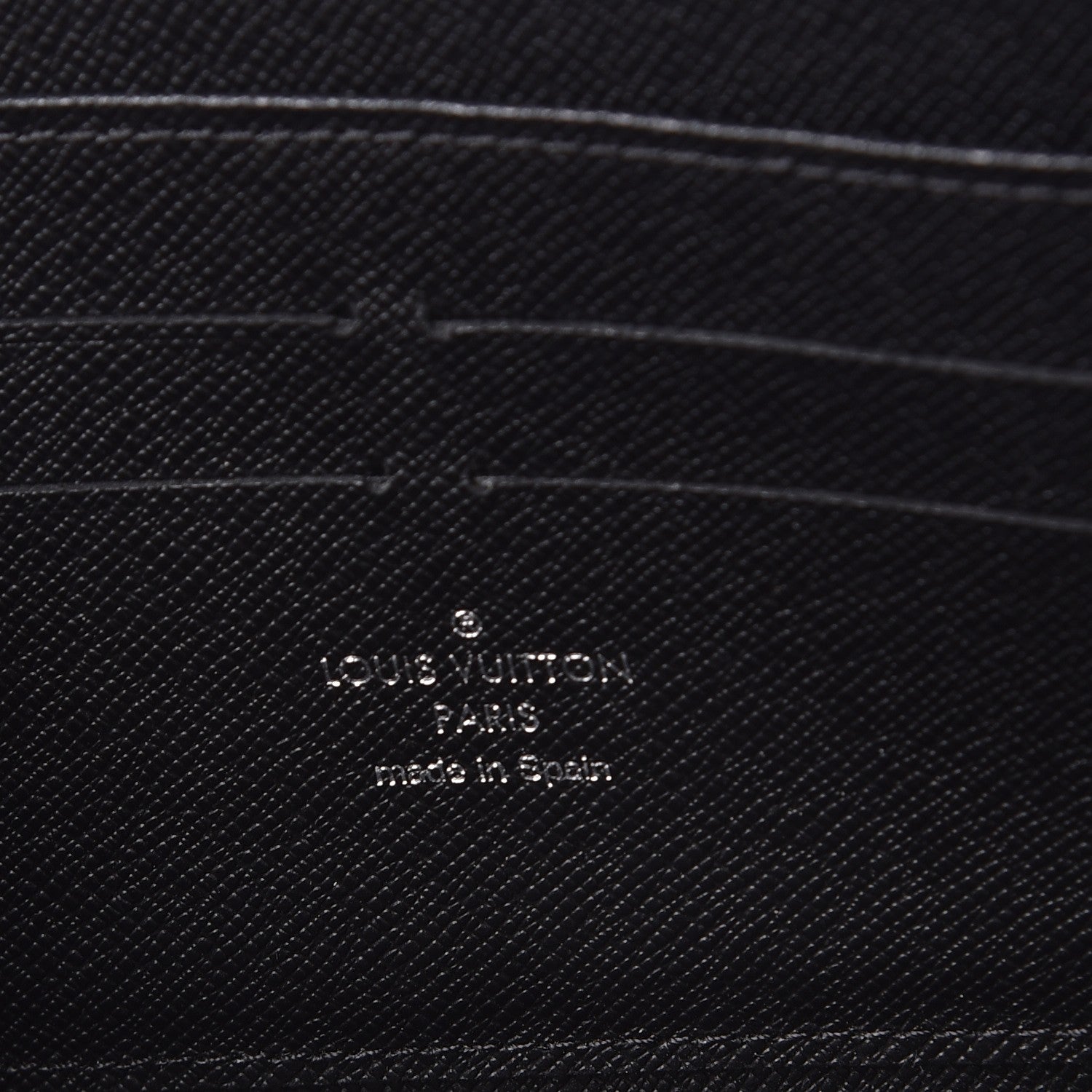 Louis Vuitton Epi Zippy Wallet Black 6 of 7