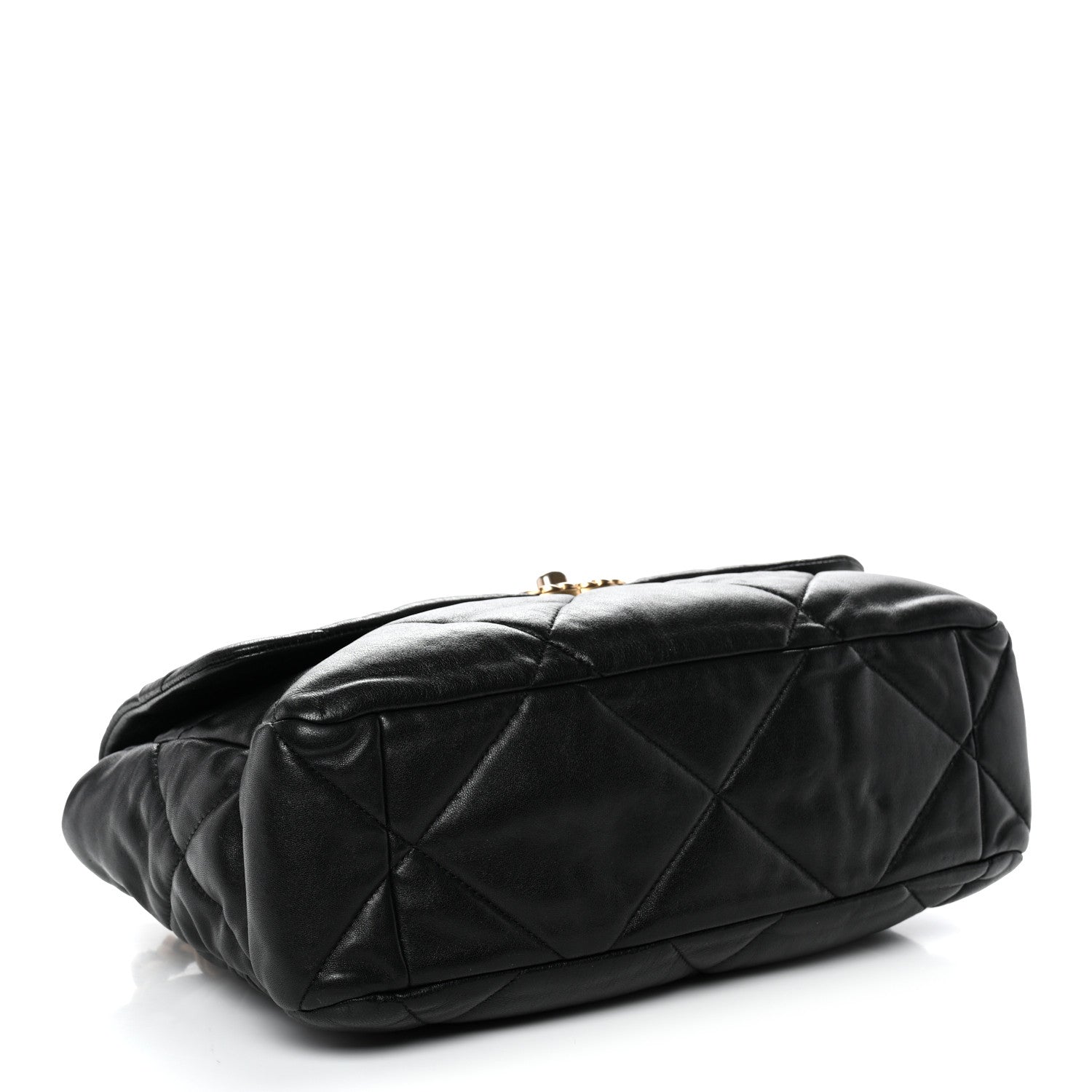 Chanel Goatskin Quilted Large Chanel 19 Flap Black 4 of 12