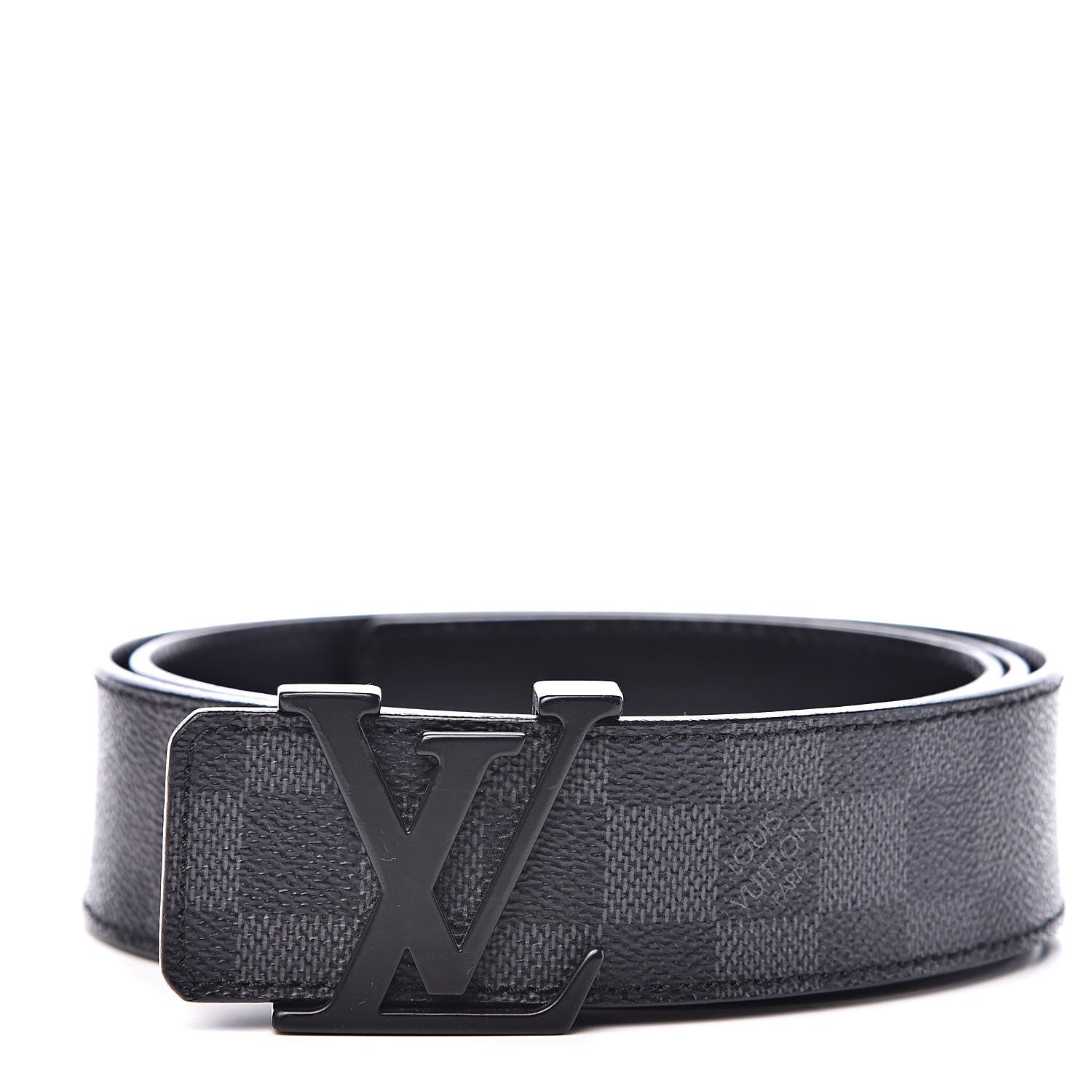 Louis Vuitton Damier Graphite LV Initiales Belt 100 40 1 of 6