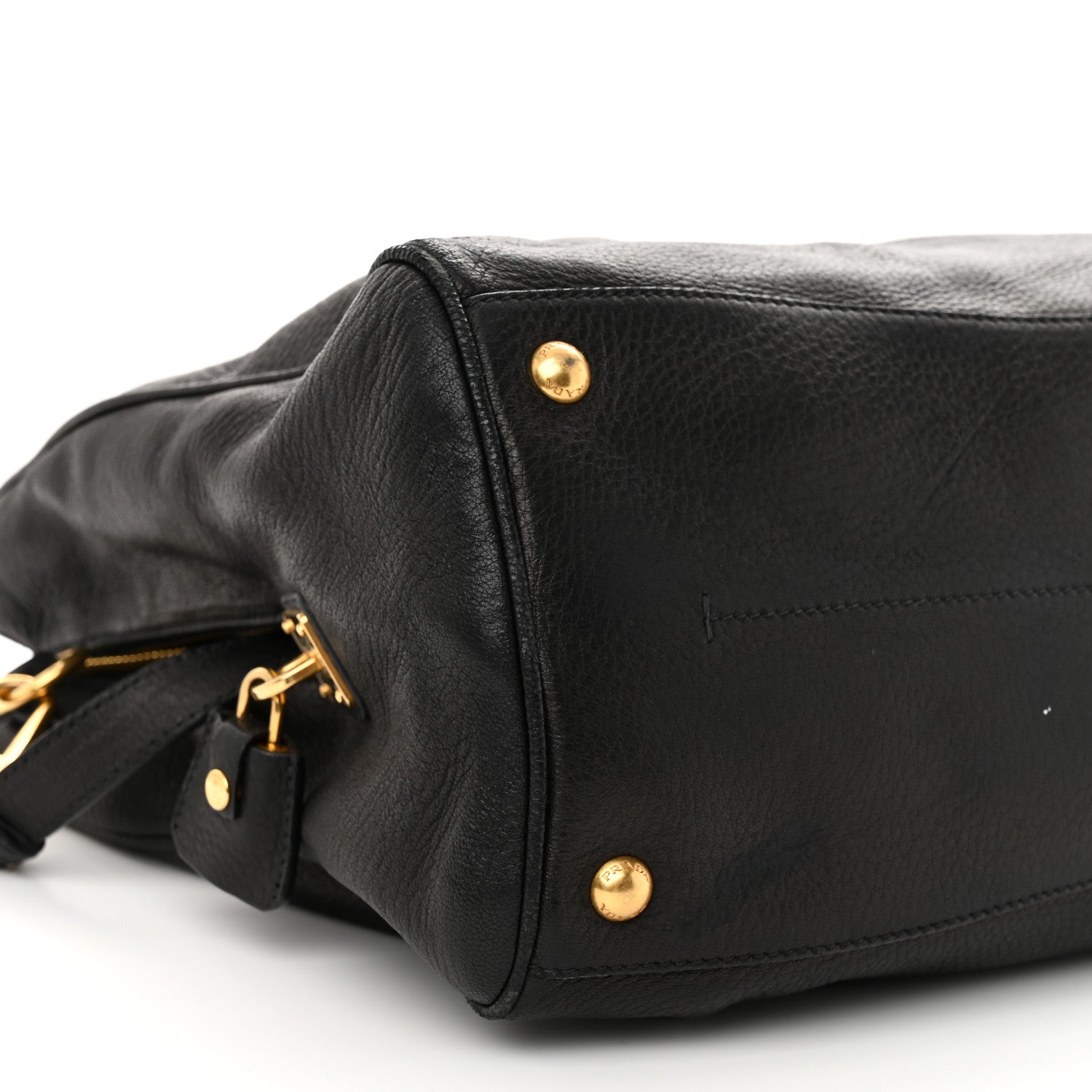 Prada Vitello Daino Tote Black 11 of 16