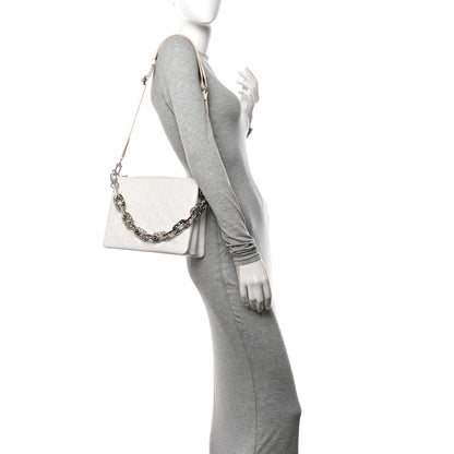 Louis Vuitton LV x YK Lambskin Embossed Monogram Coussin PM White 2 of 12