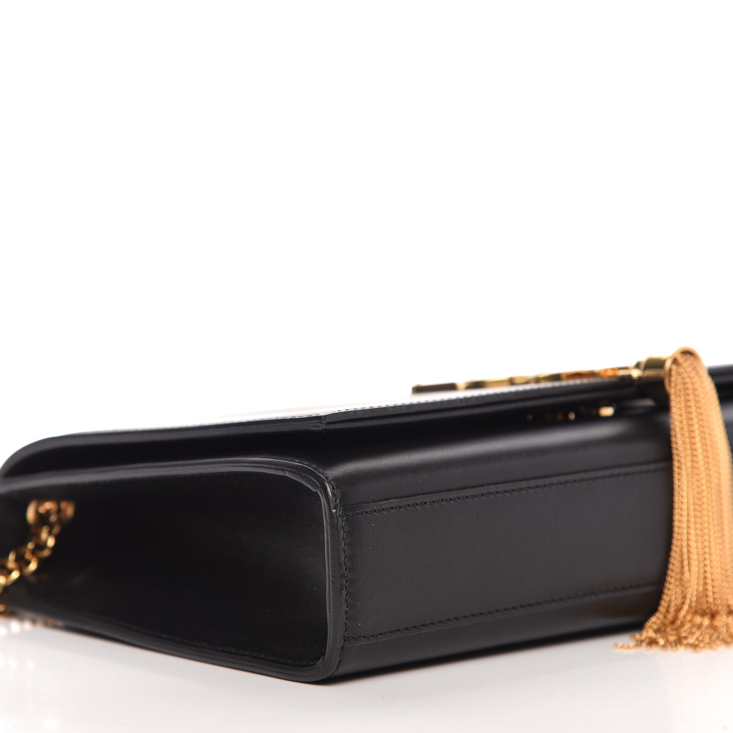 Saint Laurent Smooth Calfskin Medium Classic Monogram Kate Tassel Satchel Black 6 of 8