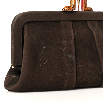 Christian Louboutin Suede Miss Loubi Clutch Clutch Brown 14 of 15
