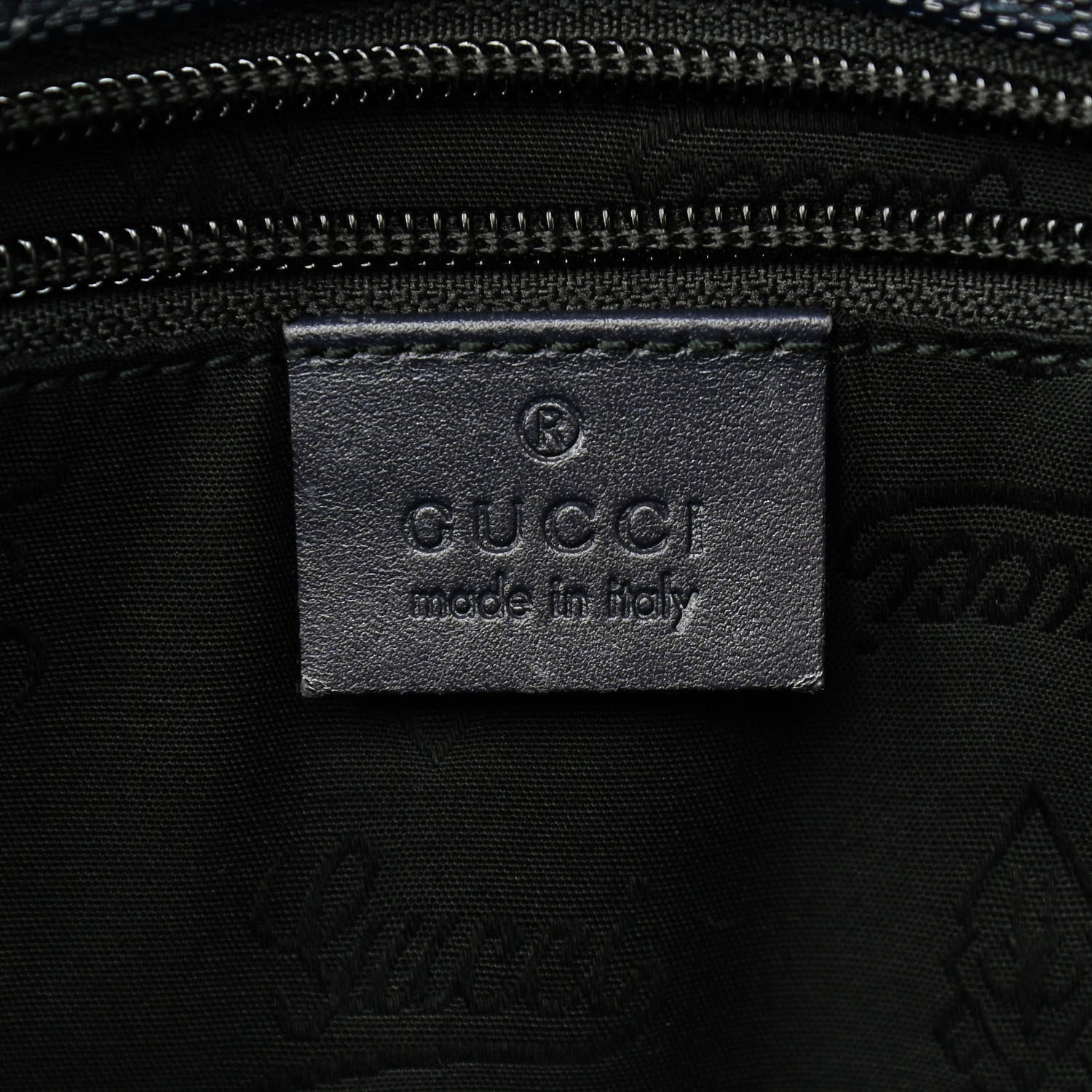 Gucci Imprime Monogram Medium Double Buckle Flap Messenger Bag Navy 6 of 9