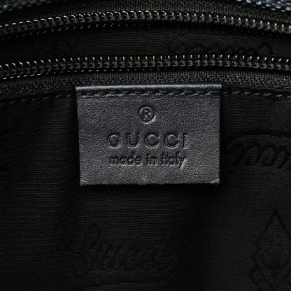 Gucci Imprime Monogram Medium Double Buckle Flap Messenger Bag Navy 6 of 9