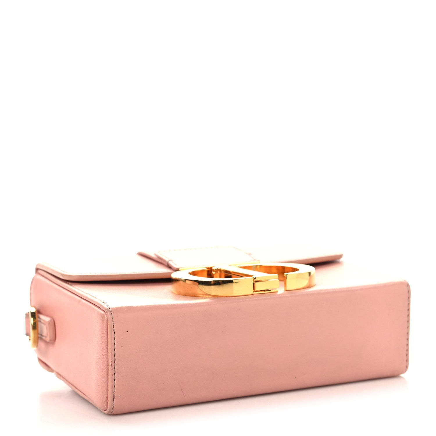 Christian Dior Smooth Calfskin Micro 30 Montaigne Flap Bag Pale Pink 4 of 11
