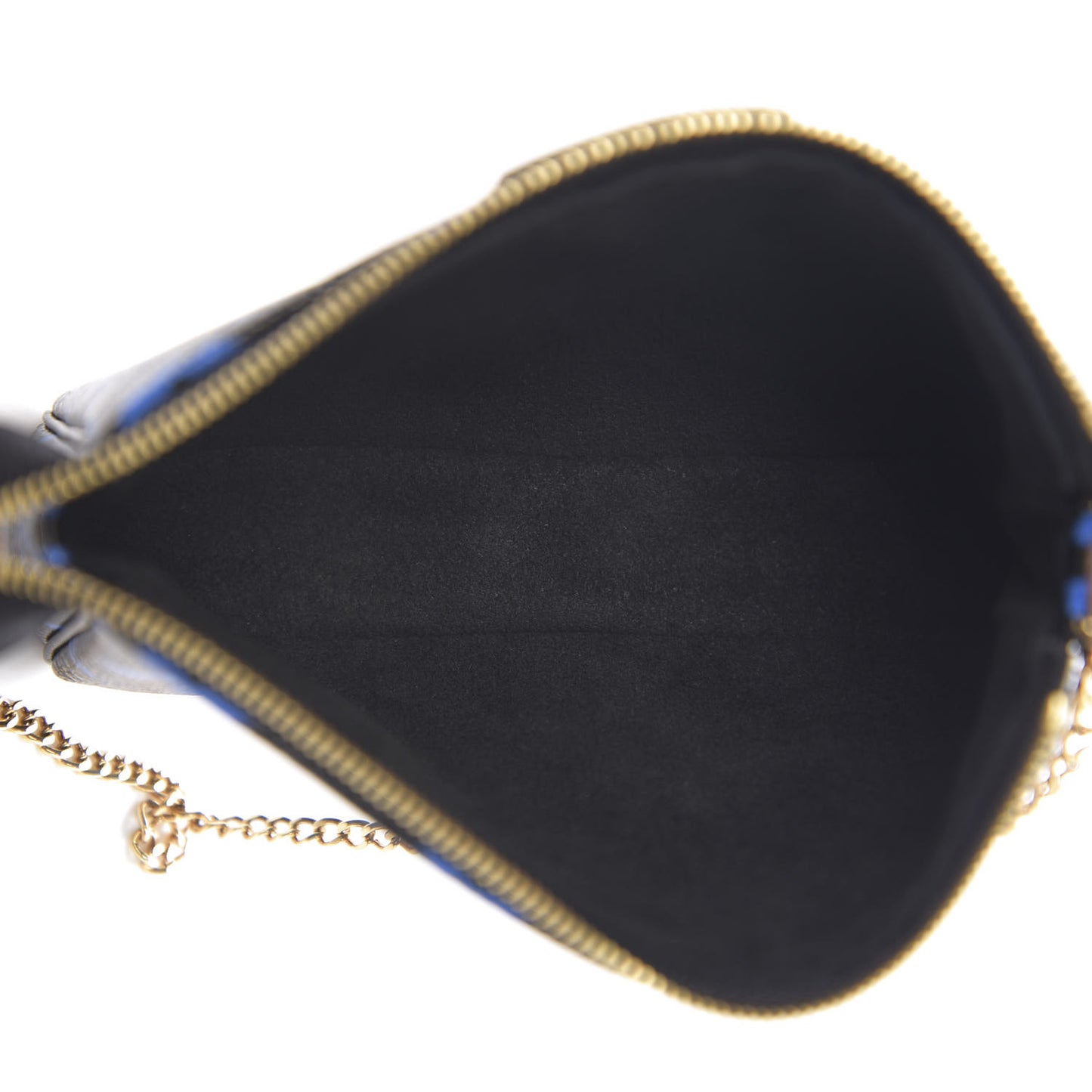 Colored Monogram Mini Pochette Accessories Blue Black