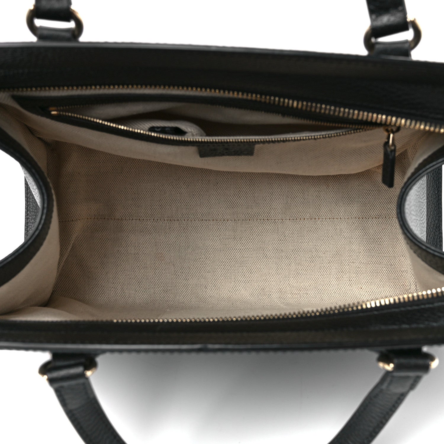 Gucci Dollar Calfskin Large Soho Top Handle Satchel Black 5 of 13