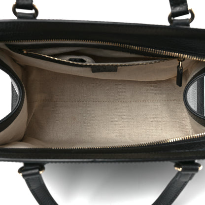 Gucci Dollar Calfskin Large Soho Top Handle Satchel Black 5 of 13