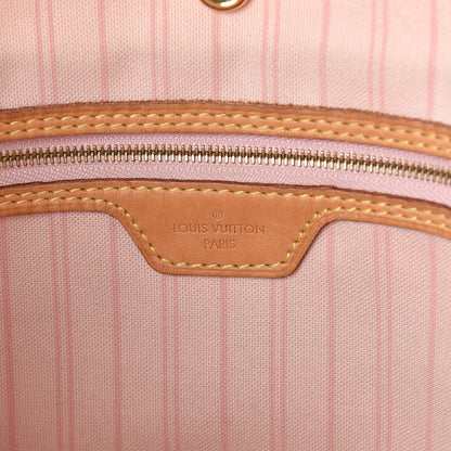 Louis Vuitton Damier Azur Delightful PM Rose Ballerine 6 of 15