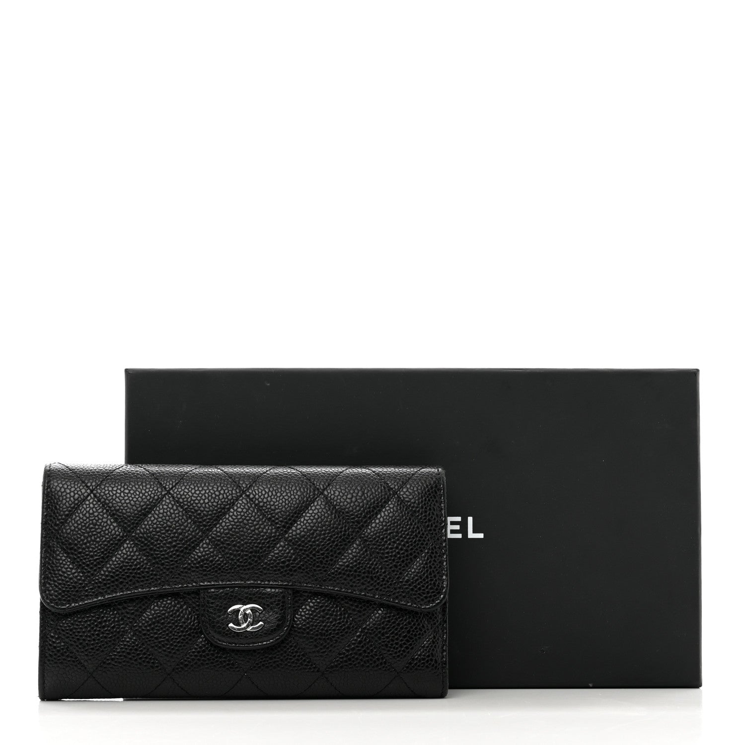 Chanel Caviar Quilted Large Flap Wallet Black 14 of 14