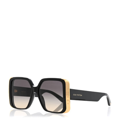 Louis Vuitton Acetate LV Moon Square Sunglasses Z1664E Black 1 of 9