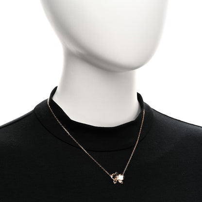 Cartier 18K Pink Gold Diamond Caresse D'Orchidees Par Cartier Pendant Necklace 2 of 6