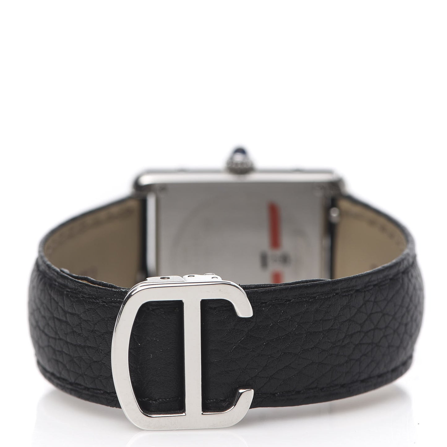 Stainless Steel Calfskin 24mm Tank Solo Quartz Watch