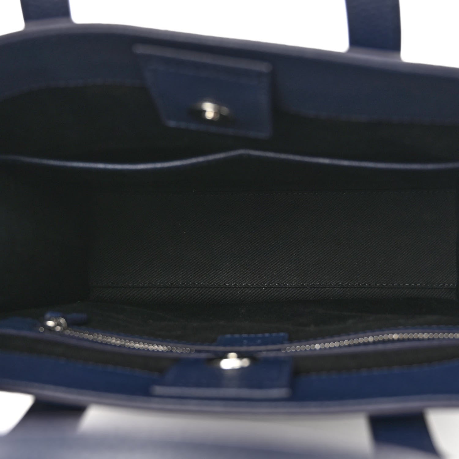 MCM Grained Calfskin Camouflage Small Aren Tote Navy 5 of 9