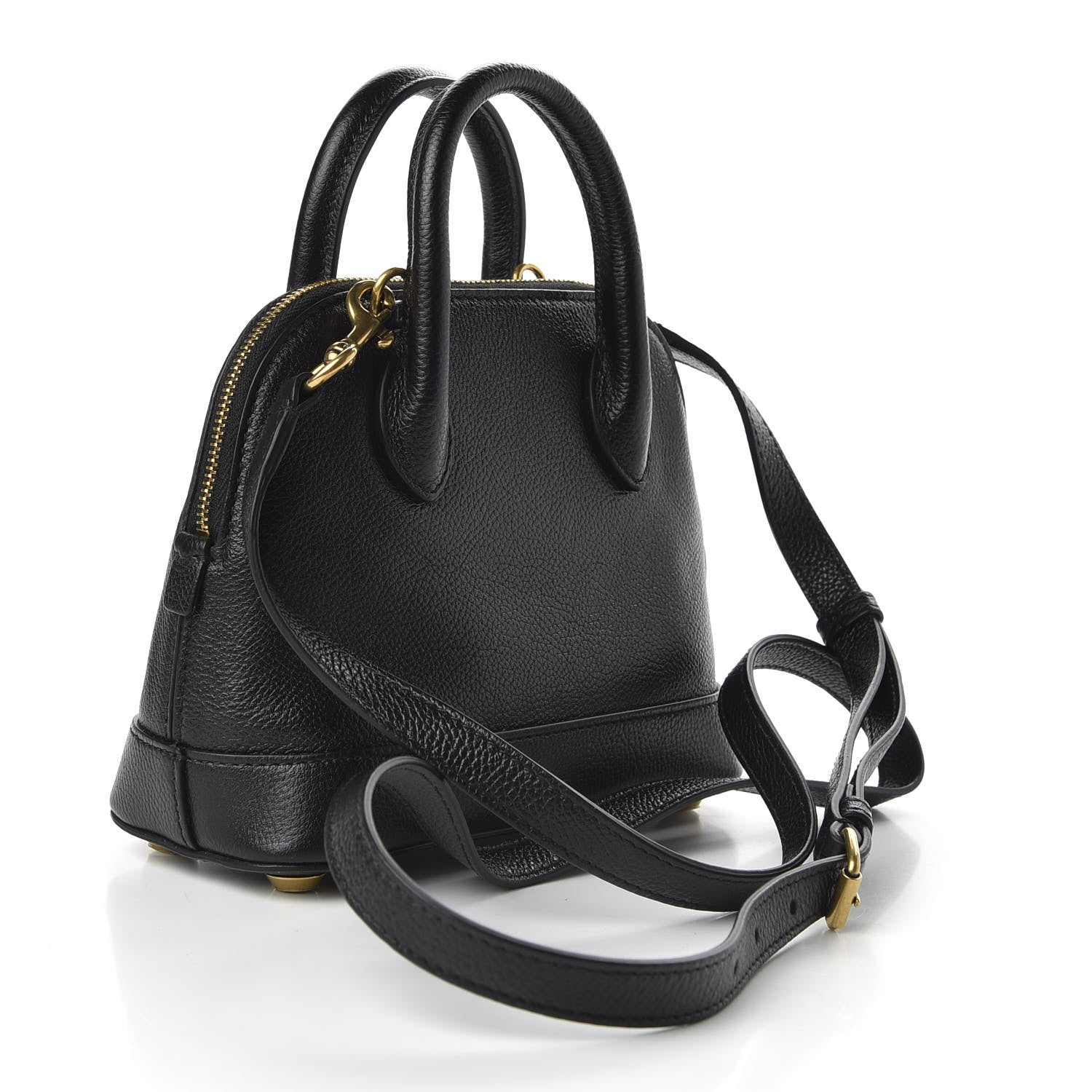Balenciaga Grained Calfskin XXS Ville Top Handle Bag Black 3 of 9