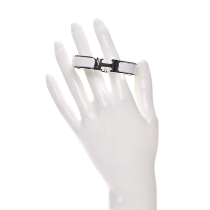 Hermes Enamel Narrow Clic Clac H Bracelet PM White 2 of 5