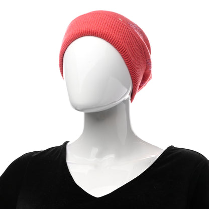 Louis Vuitton Wool Cashmere Pop Monogram Beanie Hat Rose 2 of 5