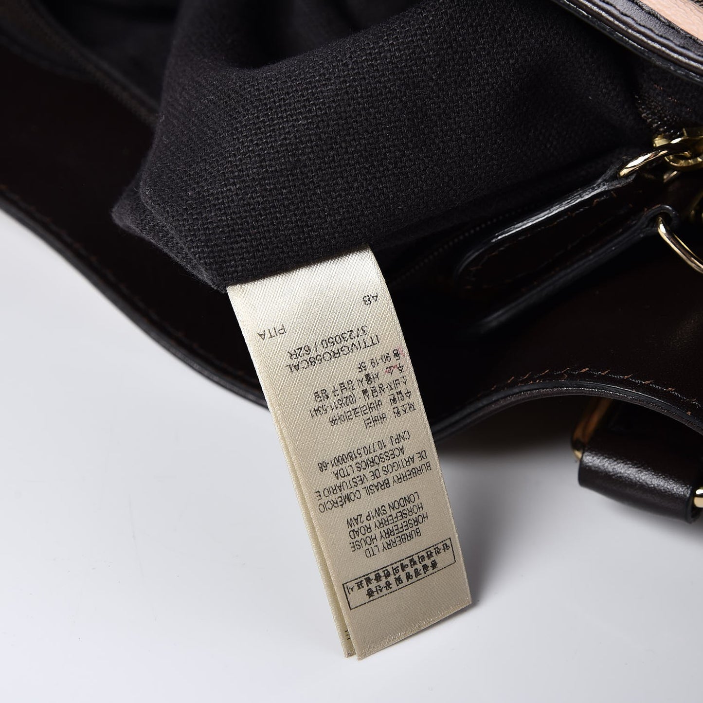 Haymarket Check Medium Golderton Tote Chocolate