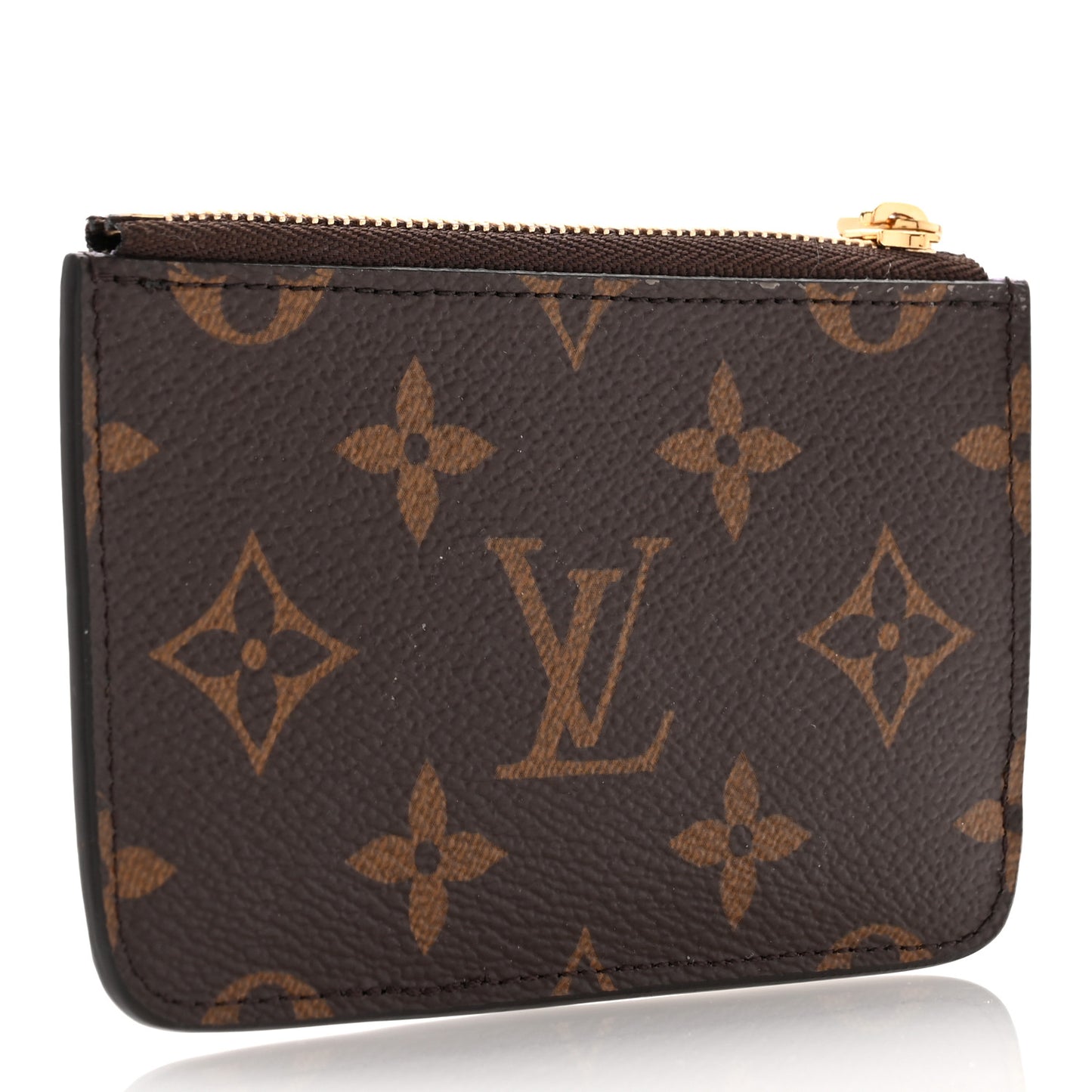 Monogram Zipped Romy Card Holder Bubble Tea