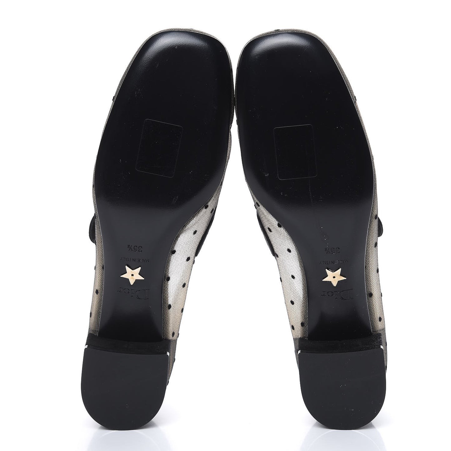 Mesh Plumetis Suede Baby-D Ballet Pumps 35.5 Black