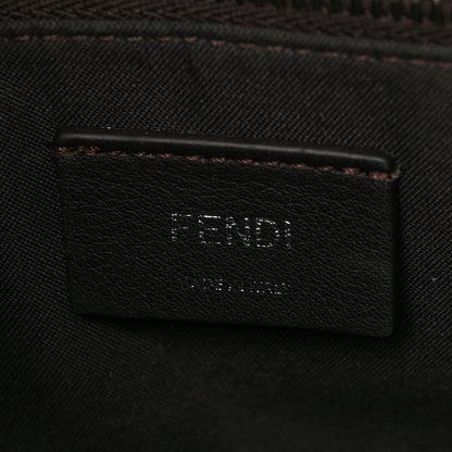 Fendi Vitello King Logo Embossed Medium By The Way Boston Bag White Ice 6 of 8