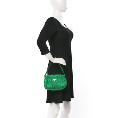 Prada Tessuto Nylon Gaufre Wristlet Mint Green 2 of 9