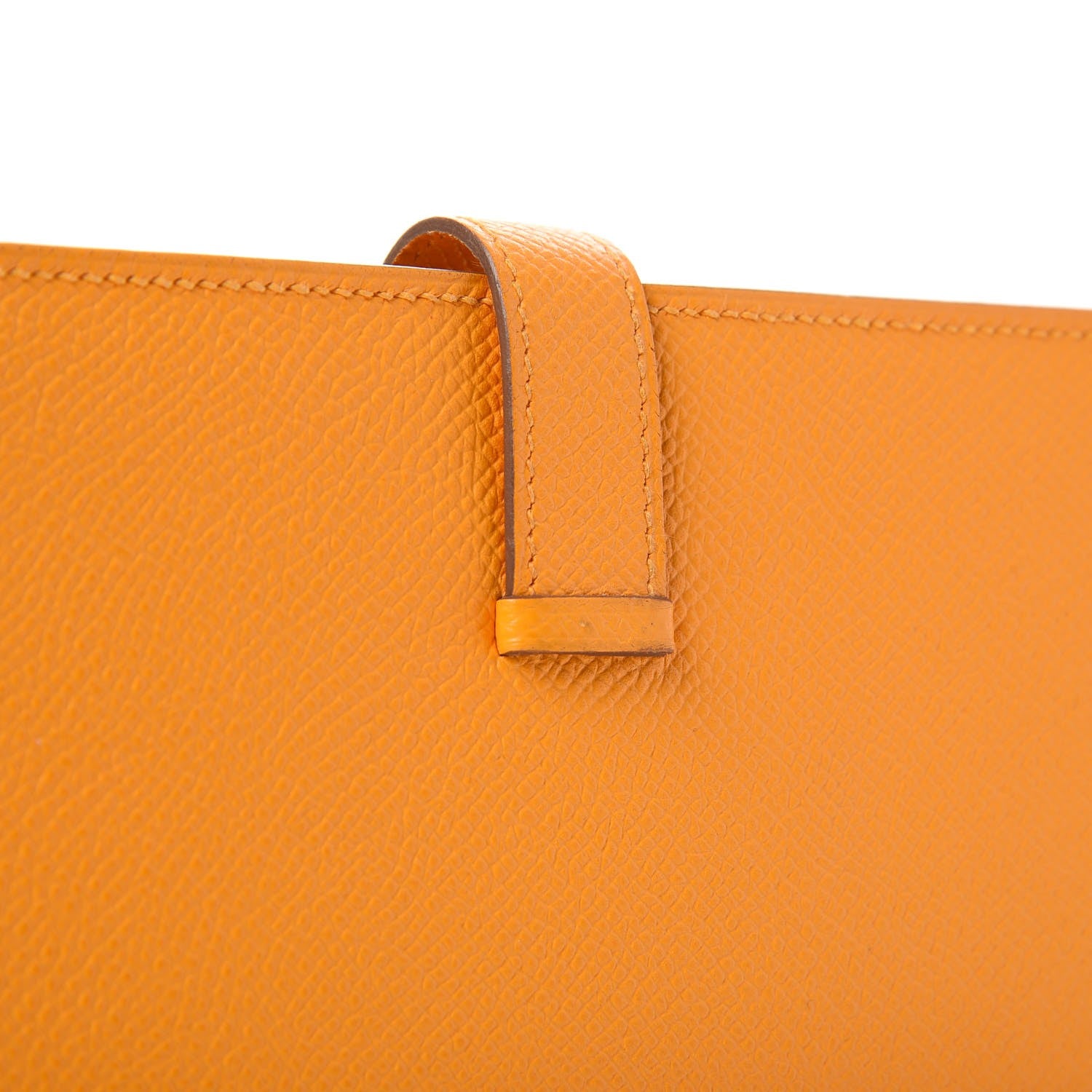 Hermes Epsom Bearn Gusset Wallet Jaune D'Or 7 of 10