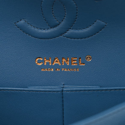 Chanel Caviar Quilted Small Double Flap Blue 5 of 9