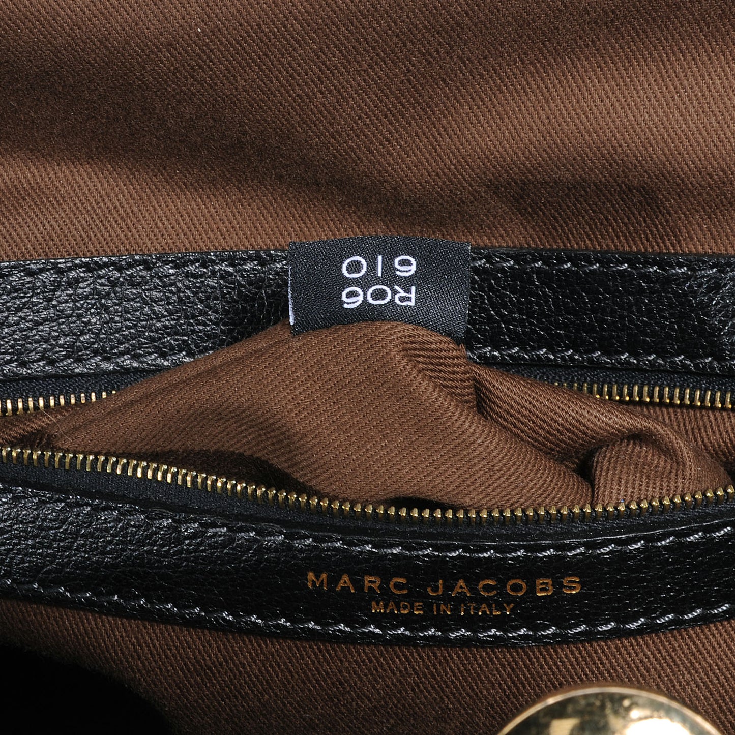 Quilted Leather Stam Bag Black