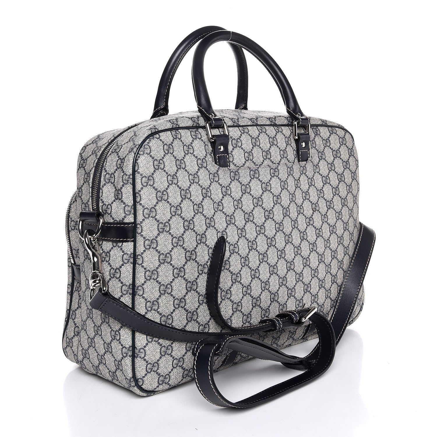Gucci GG Plus Monogram Medium Travel Bag Navy 4 of 8