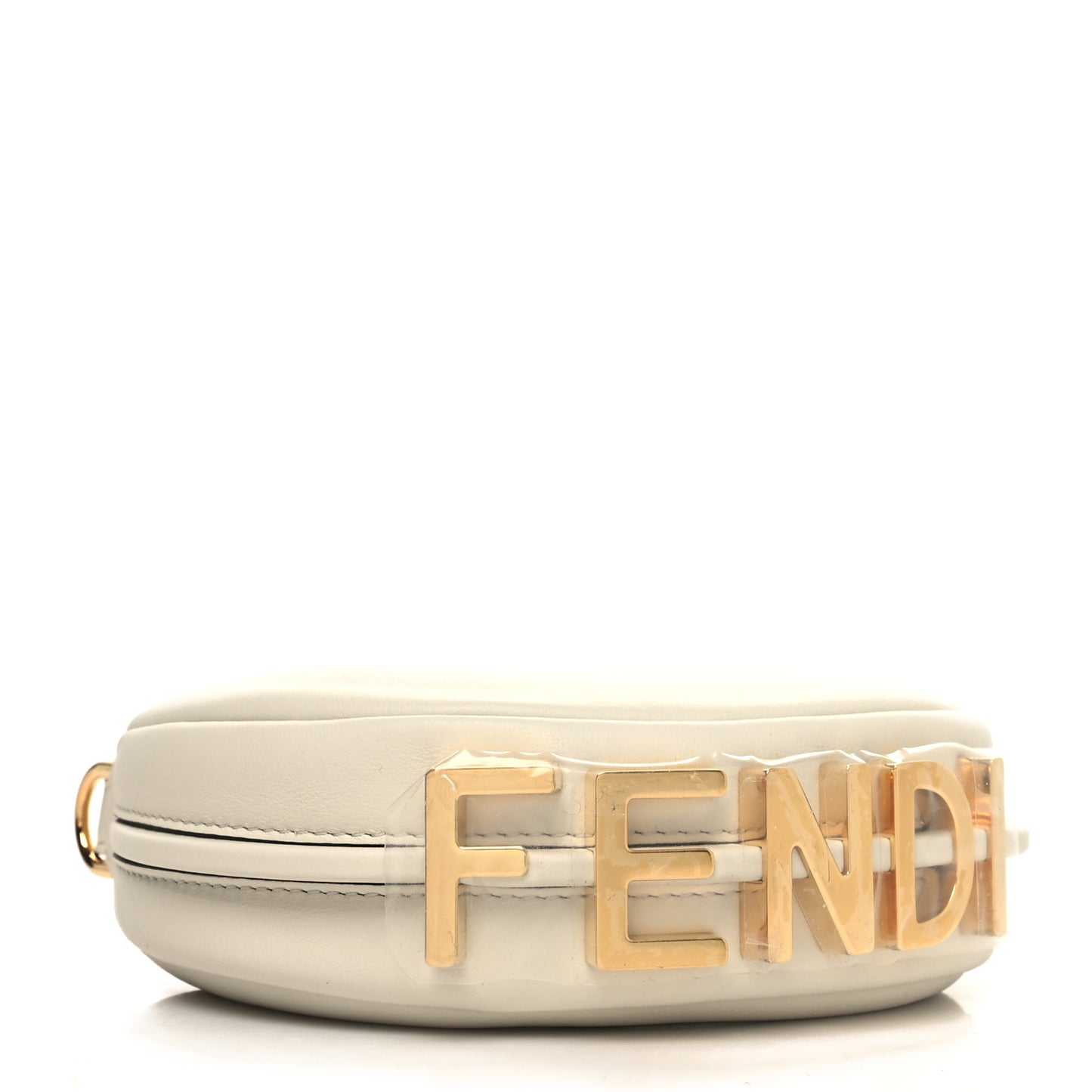 Vitello Grace Matte Nano Fendigraphy Hobo Charm White Ice