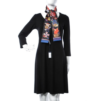 Louis Vuitton Silk Monogram Superstition Bandeau Black 2 of 5