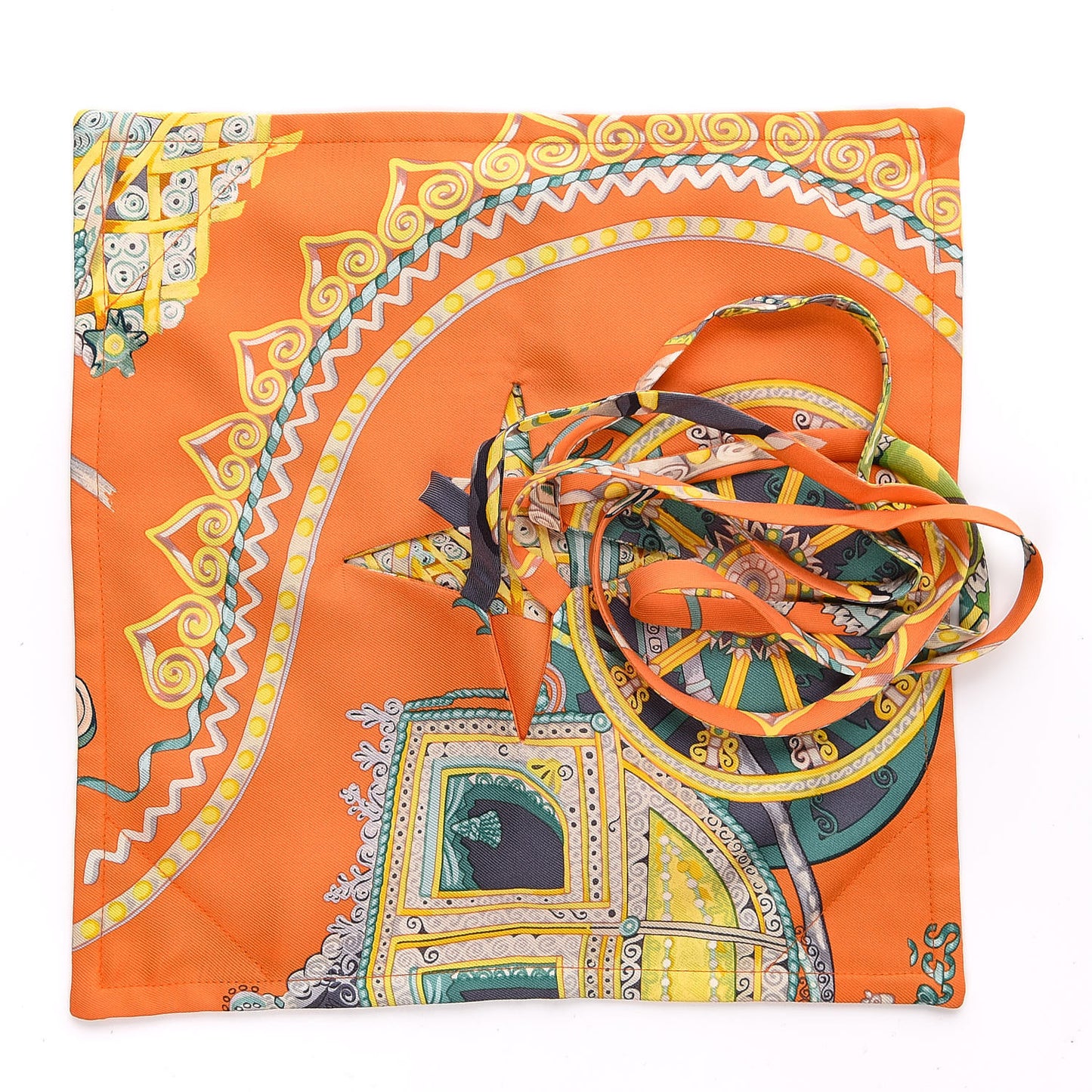 Silk Petit H Net Bag Orange