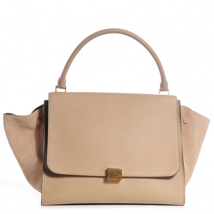 Celine Calfskin and Suede Large Trapeze Dune 1 of 9