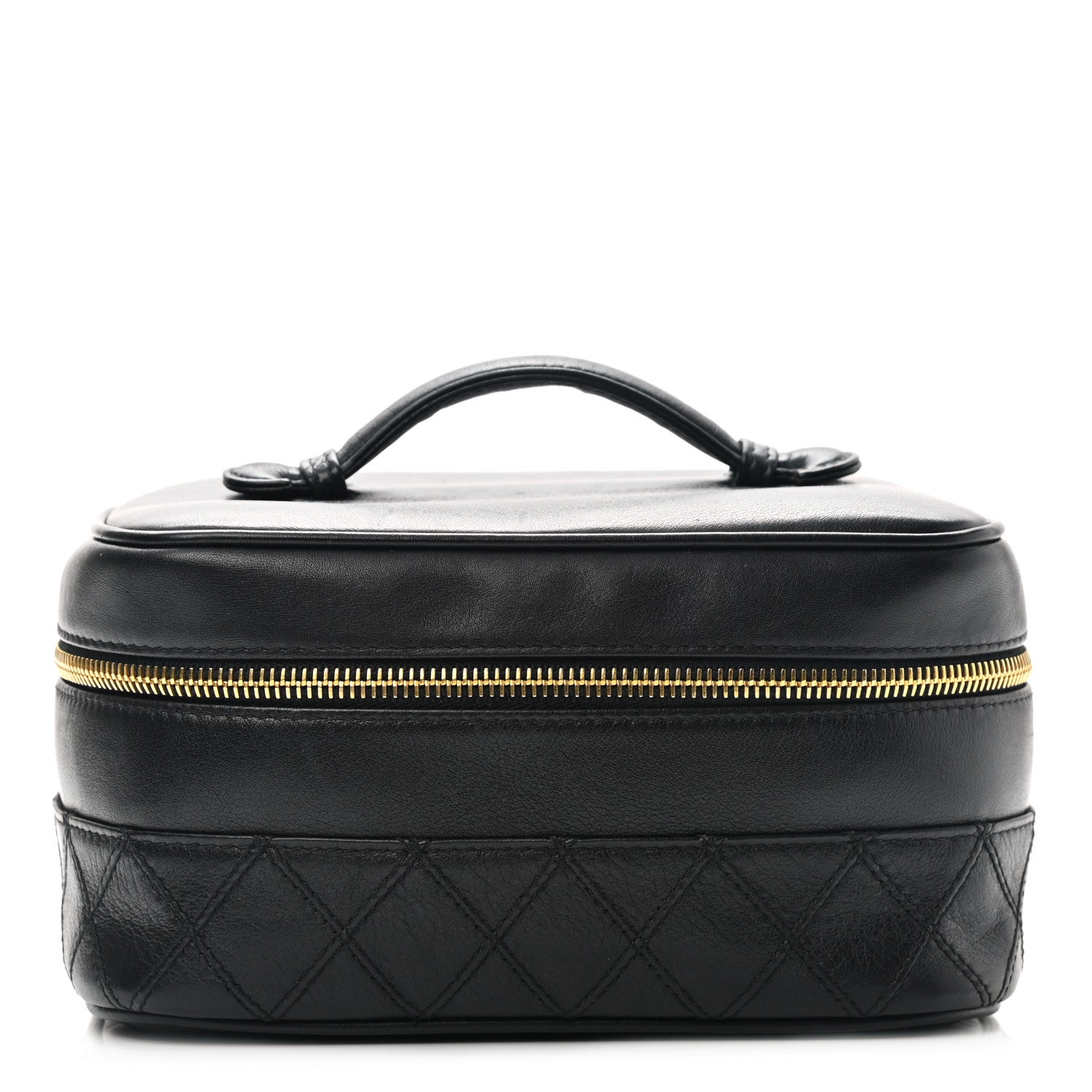 Chanel Lambskin Vanity Cosmetic Case Black 1 of 9