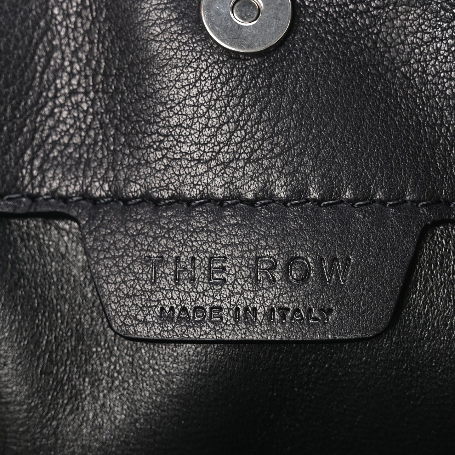 Polished Saddle Calfskin Small Alexia Bag Black