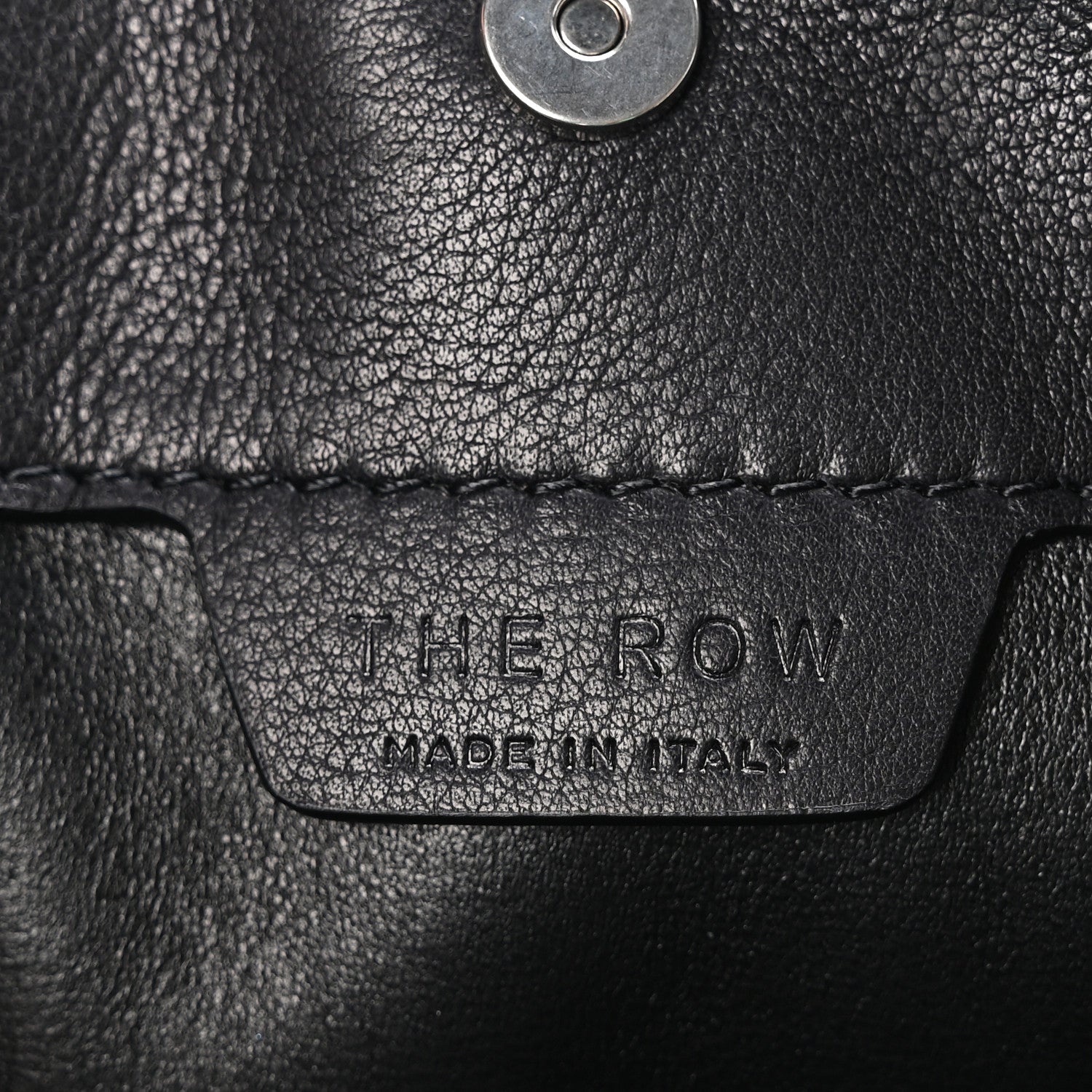 The Row Polished Saddle Calfskin Small Alexia Bag Black 7 of 10