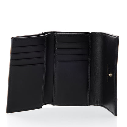 Christian Dior Grained Calfskin Cannage Diorama Elancee Wallet Black 5 of 7