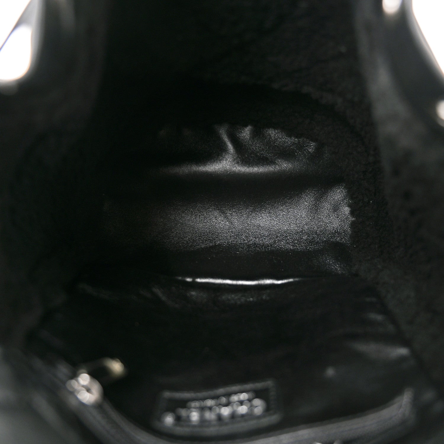 Chanel Lambskin Shearling Coco Neige Backpack Black 5 of 10