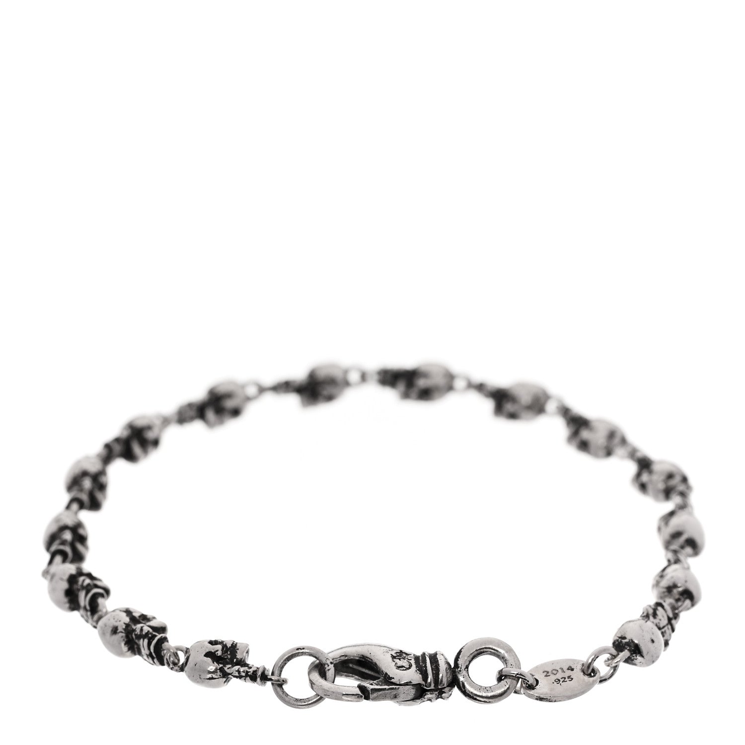 Chrome Hearts Sterling Silver Foti Skull Bracelet 2 of 4